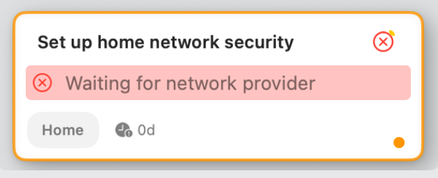 Blocked task