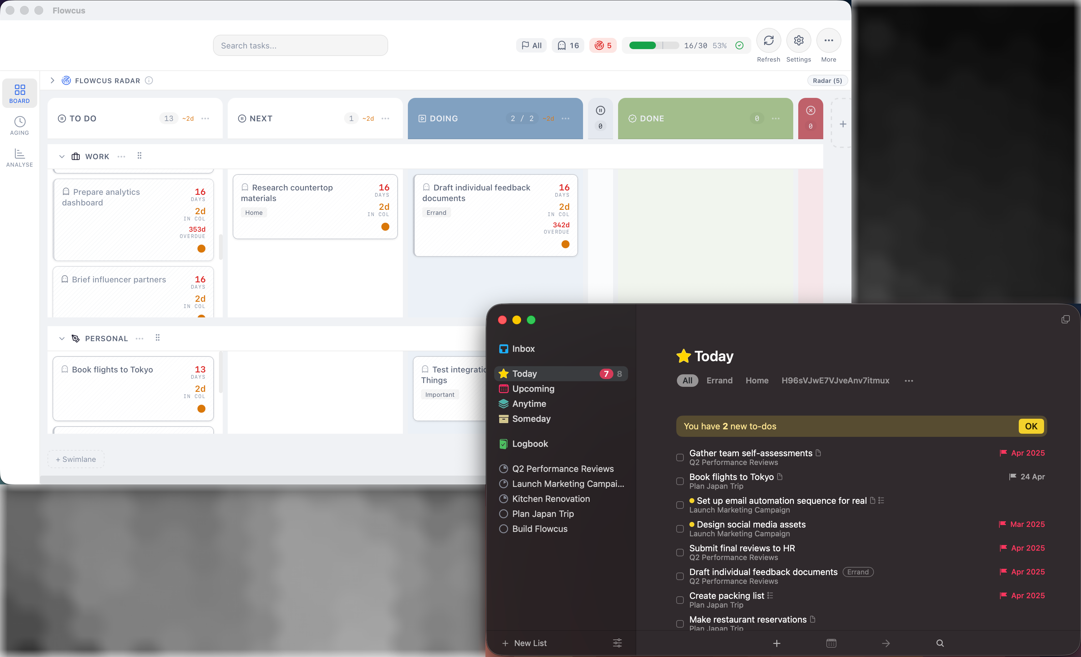 A kanban view for Things 3