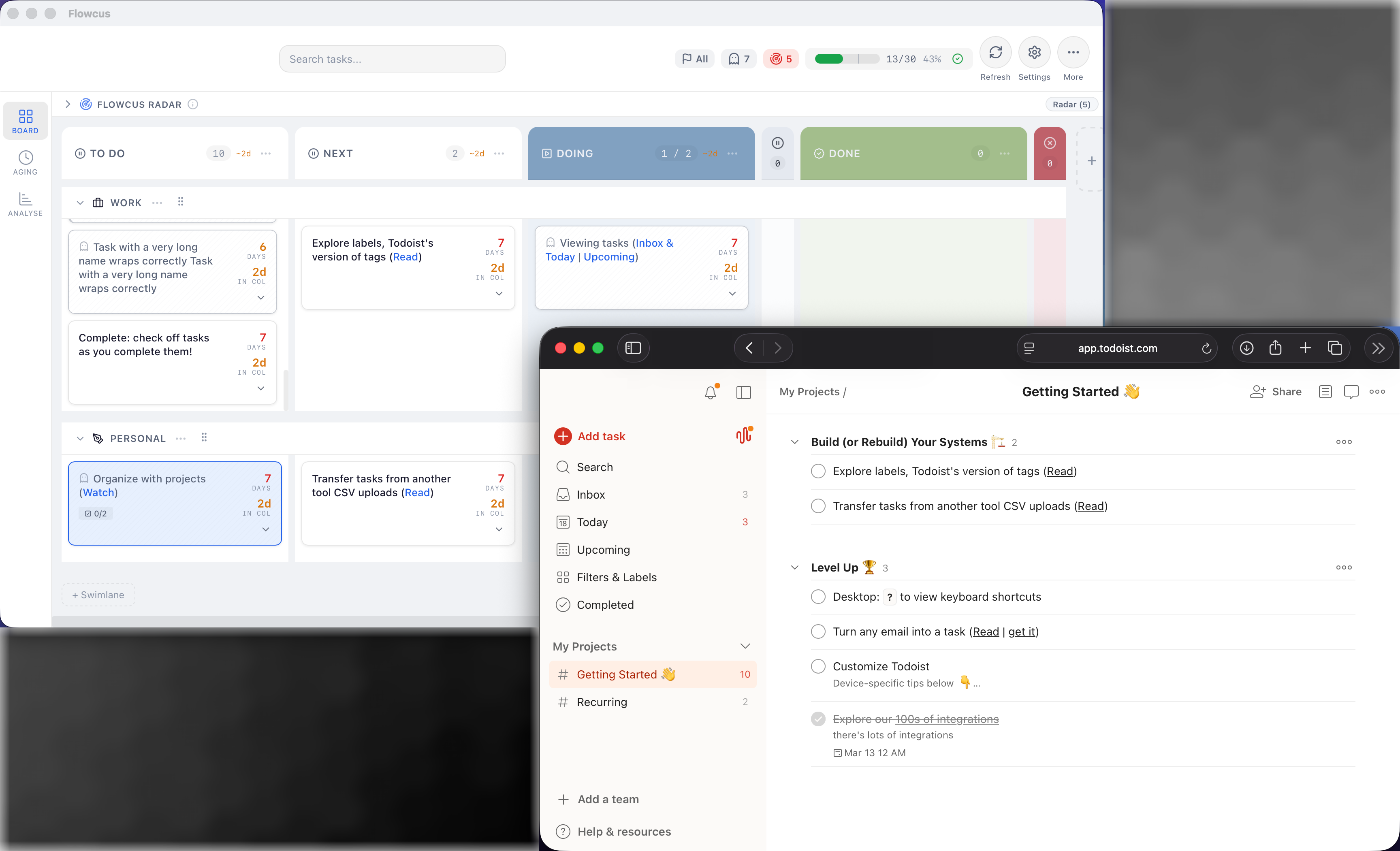 A better Kanban board for Todoist